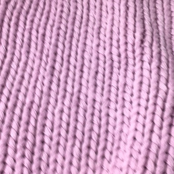 Free People Glow For It Chunky Knit Cardigan New Blossom (Lilac) Large - Picture 6 of 13